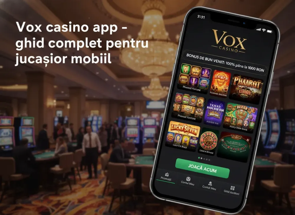 Vox casino app - ghid complet pentru jucători mobili